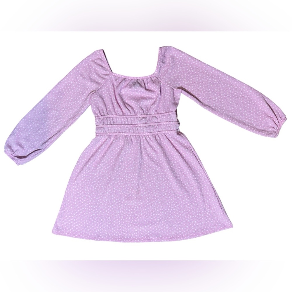 Pink Polka-Dot Kid Dress size L10/12- Art Class